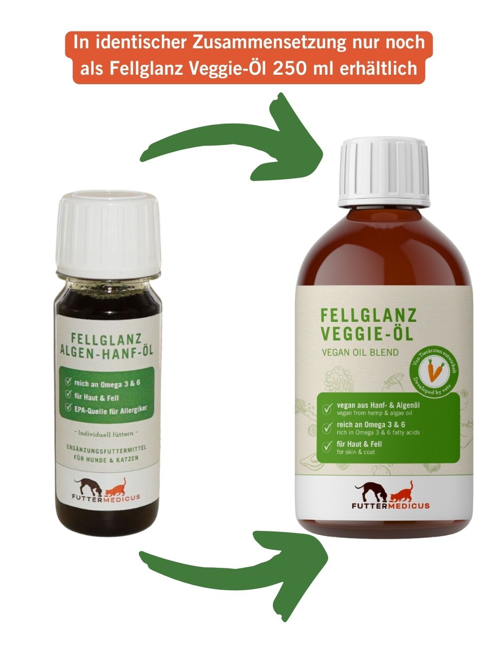 Fellglanz Algen-Hanf-Öl 60ml